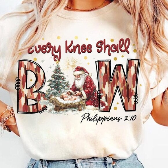 Unbranded Tops - Every Knee Shall Bow Shirt